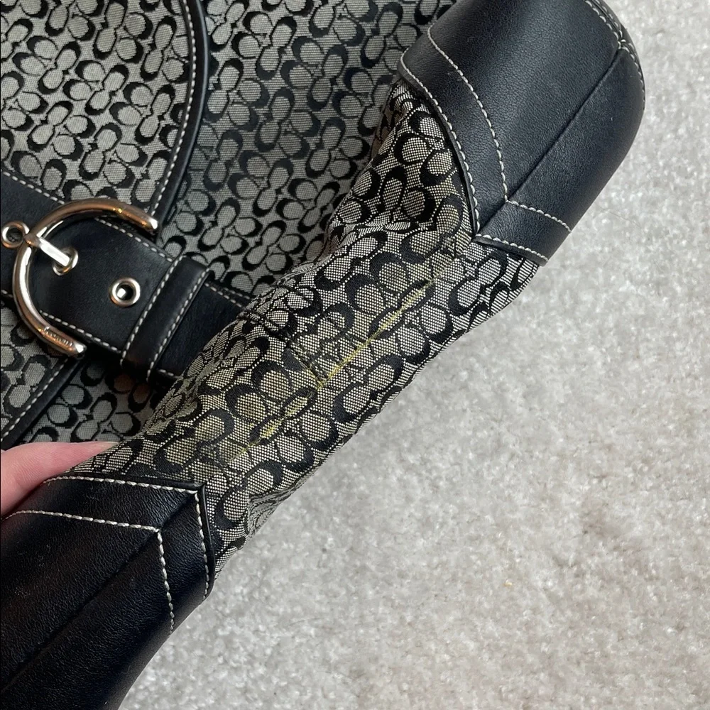 Coach Monogram Shoulder Bag - Picture 5 of 12